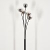 Bernado Floor Lamp - glass 10 cm clear, Smoke-coloured, 5-light sources