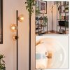 Remaisnil Floor Lamp - glass 12 cm Amber, clear, 3-light sources
