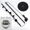 Remaisnil Floor Lamp - glass 10 cm Smoke-coloured, 5-light sources