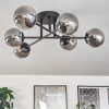 Chehalis Ceiling Light - glass 10 cm Smoke-coloured, 6-light sources
