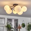 Chehalis Ceiling Light - glass 12 cm, 15 cm white, 6-light sources