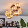 Chehalis Ceiling Light - glass 10 cm, 12 cm, 15 cm Amber, 10-light sources