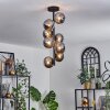 Chehalis Ceiling Light - glass 12 cm Smoke-coloured, 8-light sources