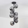 Chehalis Ceiling Light - glass 12 cm Smoke-coloured, 8-light sources