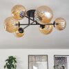 Chehalis Ceiling Light - glass 12 cm, 15 cm Amber, 6-light sources