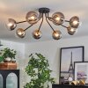 Chehalis Ceiling Light - glass 12 cm gold, black, 8-light sources