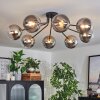 Chehalis Ceiling Light - glass 15 cm gold, black, 8-light sources