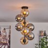 Gastor Ceiling Light - glass 15 cm Amber, Smoke-coloured, 8-light sources
