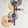Gastor Ceiling Light - glass 15 cm Amber, clear, Smoke-coloured, 8-light sources