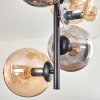 Gastor Ceiling Light - glass 15 cm Amber, clear, Smoke-coloured, 8-light sources