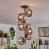 Gastor Ceiling Light - glass 15 cm clear, Smoke-coloured, 8-light sources