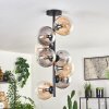 Gastor Ceiling Light - glass 15 cm Amber, clear, Smoke-coloured, 8-light sources