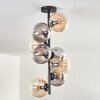 Gastor Ceiling Light - glass 15 cm Amber, clear, Smoke-coloured, 8-light sources