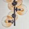 Gastor Ceiling Light - glass 15 cm Amber, clear, 8-light sources