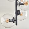 Gastor Ceiling Light - glass 15 cm clear, 8-light sources
