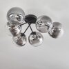 Chehalis Ceiling Light - glass 15 cm clear, Smoke-coloured, 6-light sources