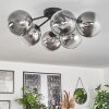 Chehalis Ceiling Light - glass 15 cm clear, Smoke-coloured, 6-light sources