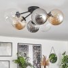 Chehalis Ceiling Light - glass 10 cm, 12 cm, 15 cm Amber, clear, Smoke-coloured, 6-light sources