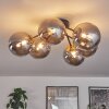 Chehalis Ceiling Light - glass 15 cm gold, black, 6-light sources