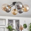 Chehalis Ceiling Light - glass 15 cm gold, black, 6-light sources
