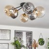 Chehalis Ceiling Light - glass 15 cm gold, black, 6-light sources