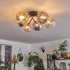 Chehalis Ceiling Light - glass 15 cm gold, black, 6-light sources