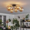 Chehalis Ceiling Light - glass 15 cm gold, black, 6-light sources