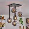 Gastor Ceiling Light - glass 15 cm Smoke-coloured, 5-light sources