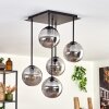 Gastor Ceiling Light - glass 15 cm Smoke-coloured, 5-light sources