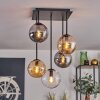 Gastor Ceiling Light - glass 15 cm Amber, clear, Smoke-coloured, 5-light sources