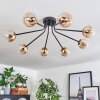 Chehalis Ceiling Light - glass 10 cm gold, black, 8-light sources
