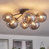 Chehalis Ceiling Light - glass 12 cm, 15cm Smoke-coloured, 6-light sources