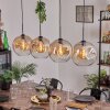Ripoll Pendant Light - glass 30 cm Amber, clear, 4-light sources