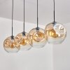 Ripoll Pendant Light - glass 30 cm Amber, clear, 4-light sources