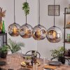 Ripoll Pendant Light - glass 30 cm chrome, 4-light sources