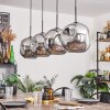 Ripoll Pendant Light - glass 30 cm chrome, 4-light sources