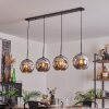 Ripoll Pendant Light - glass 25 cm chrome, 4-light sources