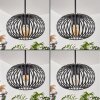 Oravi Pendant Light - glass 25 cm black, 4-light sources