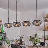 Oravi Pendant Light - glass 25 cm black, 4-light sources
