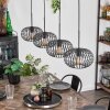 Oravi Pendant Light - glass 25 cm black, 4-light sources