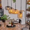 Ripoll Pendant Light - glass 25 cm, 20cm Amber, Ecru, black, 4-light sources