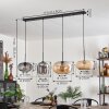 Ripoll Pendant Light - glass 25 cm, 20cm Amber, clear, Ecru, Smoke-coloured, black, 4-light sources