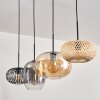 Ripoll Pendant Light - glass 25 cm, 20cm Amber, clear, Ecru, Smoke-coloured, black, 4-light sources