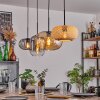 Ripoll Pendant Light - glass 25 cm, 20cm Amber, clear, Ecru, Smoke-coloured, black, 4-light sources