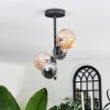 Chehalis Ceiling Light - glass 10 cm,12 cm Amber, Smoke-coloured, 4-light sources