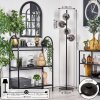 Gastor Floor Lamp - glass 15 cm Smoke-coloured, 4-light sources
