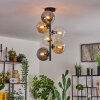 Gastor Ceiling Light - glass 15 cm Amber, clear, Smoke-coloured, 6-light sources