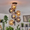 Gastor Ceiling Light - glass 15 cm Amber, Smoke-coloured, 6-light sources