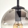Koyoto Ceiling Light - glass 15 cm clear, Smoke-coloured, 5-light sources