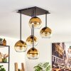Koyoto Ceiling Light - glass 15 cm gold, clear, 5-light sources